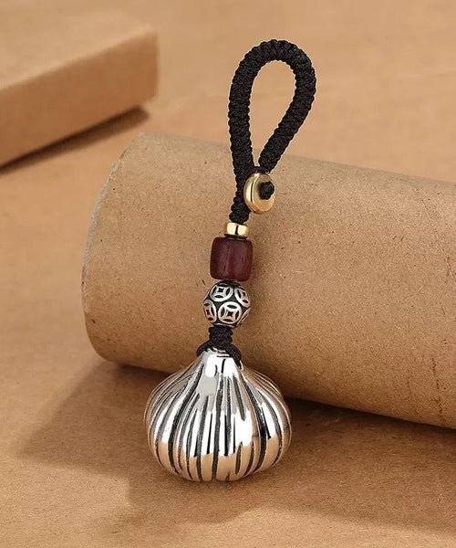 Sterling Silk Cloud Chains Retro Silver Auspicious Phone Garlic FashionChic