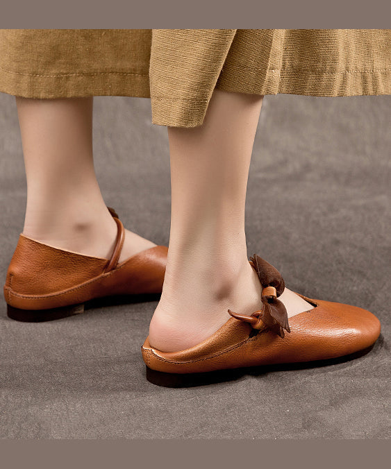 Retro Splicing Penny Loafers Coffee Cowhide Leather WT011 shoe-PDX241030