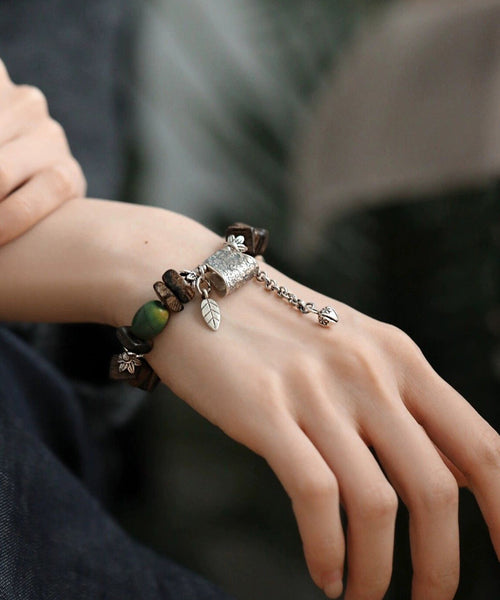 Silver Sterling Bracelet Charm Retro Eaglewood FashionChic