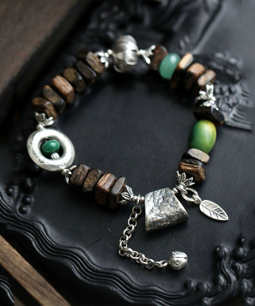 Silver Sterling Bracelet Charm Retro Eaglewood FashionChic