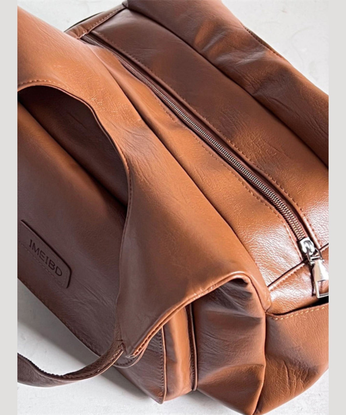 Retro Versatile Brown Large Capacity Faux Leather Satchel Handbag SX1007 Ada Fashion