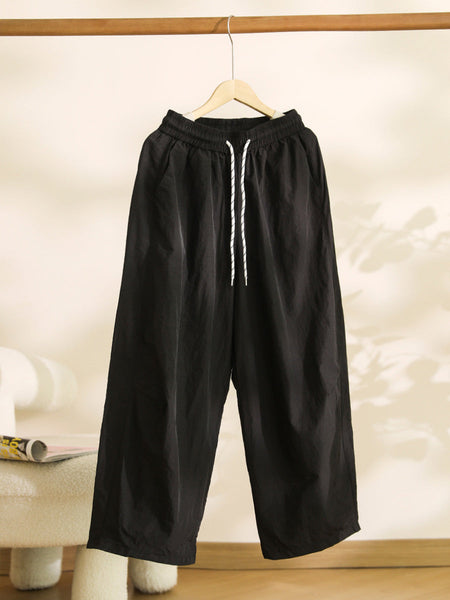 Women Summer Casual Solid Loose Wide-leg Pants CX057 XE