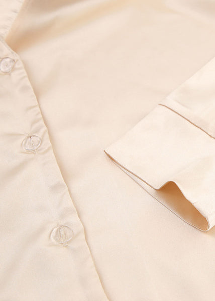 Waist Skirts Elastic Shorts Silk Piece Three Sexy Ice Apricot FashionChic