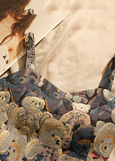 Sexy Bear Jacquard Strapless Top Spring YK027 OM-MZF250306