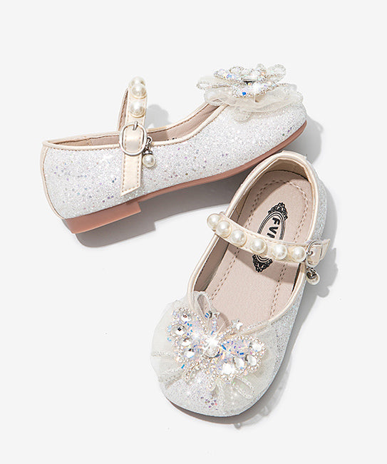 Soft 2025 Silver New Zircon Nail Princess Shoes Sole Bead FashionChic