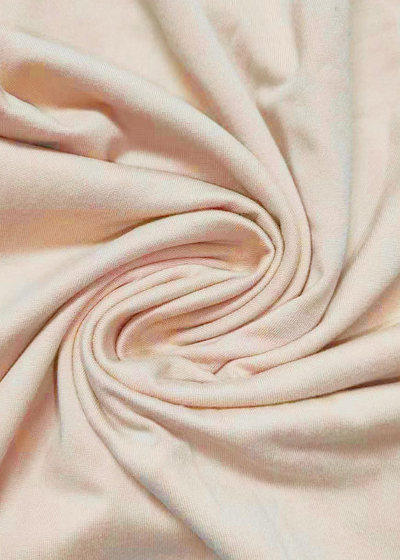 Simple Solid Cotton Dress Spaghetti Apricot Strap Asymmetrical FashionChic