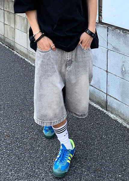 Simple Black Pockets Solid Mens Pants High Waist Summer YL017 ABC