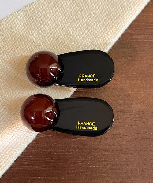 Green Acrylic Alloy Ball Simple Hairpin FashionChic