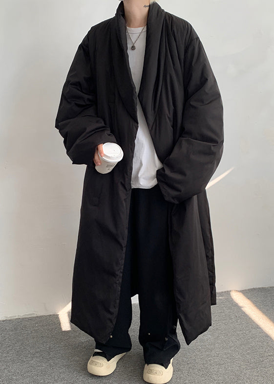 Simple Khaki Pockets Solid Duck Down Men Down Coat Winter RJ020 ABC