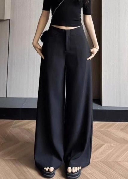 Spandex Summer Pockets Waist High Simple Solid Khaki Pants FashionChic