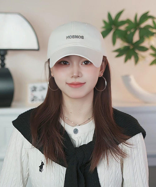 Simple Letter Embroidered Baseball Pink Cap Hat FashionChic