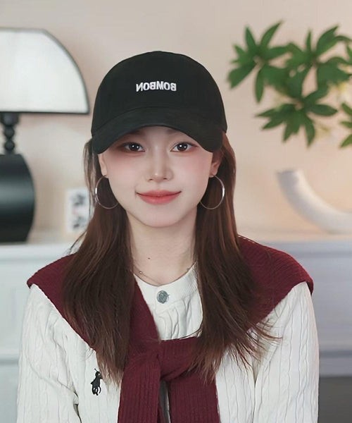 Simple Letter Embroidered Baseball Pink Cap Hat FashionChic