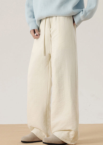 Simple Light Blue Pockets Solid Cotton Filled Men Pants Winter RM034 ABC