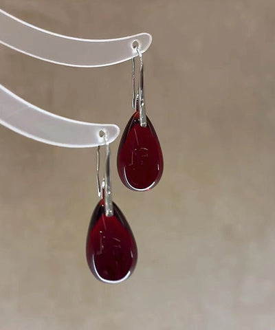 Copper Overgild Glaze Simple Drop Colored Mulberry Water FashionChic