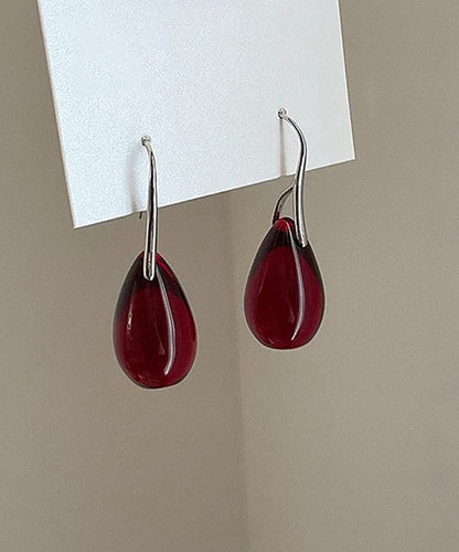 Copper Overgild Glaze Simple Drop Colored Mulberry Water FashionChic