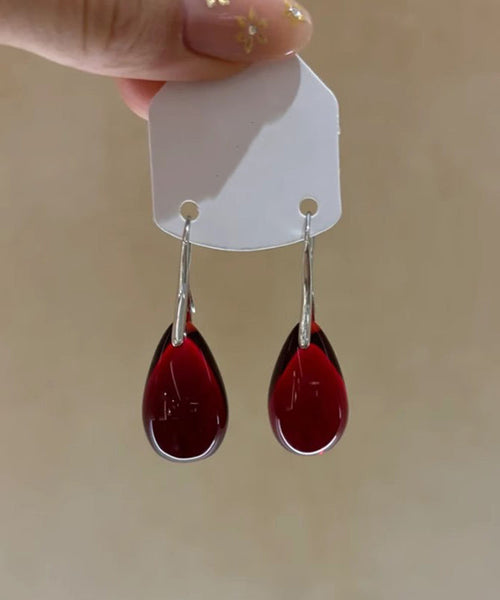 Copper Overgild Glaze Simple Drop Colored Mulberry Water FashionChic