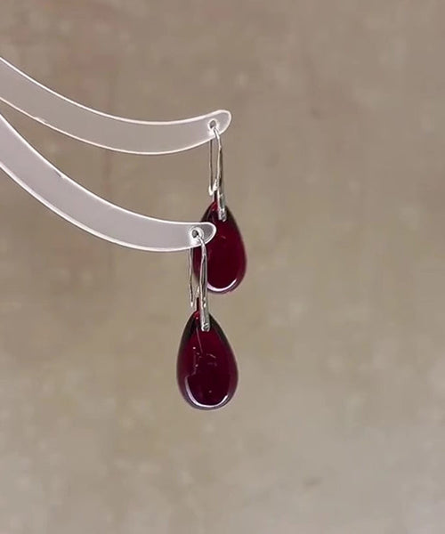 Copper Overgild Glaze Simple Drop Colored Mulberry Water FashionChic