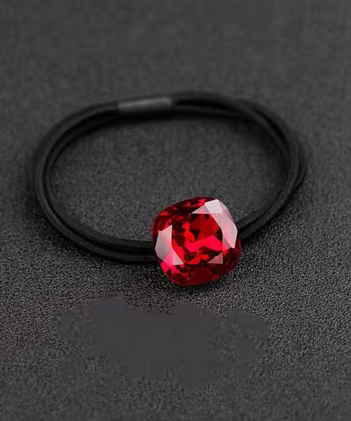 Red Hand Hair Crystal Woven Zircon Tie Simple FashionChic