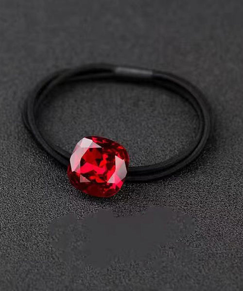 Red Hand Hair Crystal Woven Zircon Tie Simple FashionChic