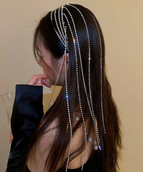 Simple Silk Copper Alloy Zircon Tassel Hairpin GH1014 Ada Fashion