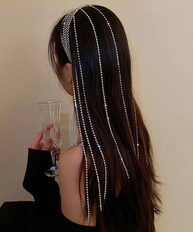 Simple Silk Copper Alloy Zircon Tassel Hairpin GH1014 Ada Fashion