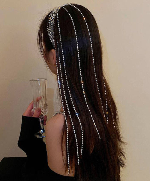 Simple Silk Copper Alloy Zircon Tassel Hairpin GH1014 Ada Fashion