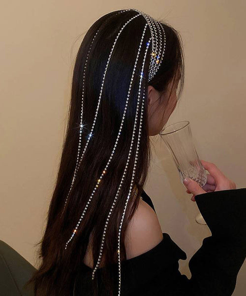 Simple Silk Copper Alloy Zircon Tassel Hairpin GH1014 Ada Fashion