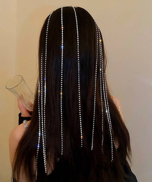 Simple Silk Copper Alloy Zircon Tassel Hairpin GH1014 Ada Fashion