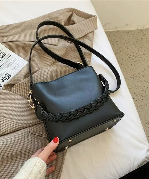 Messenger Faux Durable Solid Simple Bag Leather FashionChic