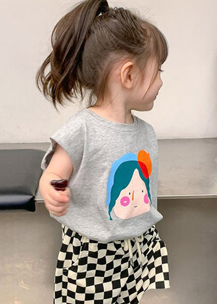 Simple White O-Neck Print T Shirt Short Sleeve YU1075 WS-RCTZ-STP240529