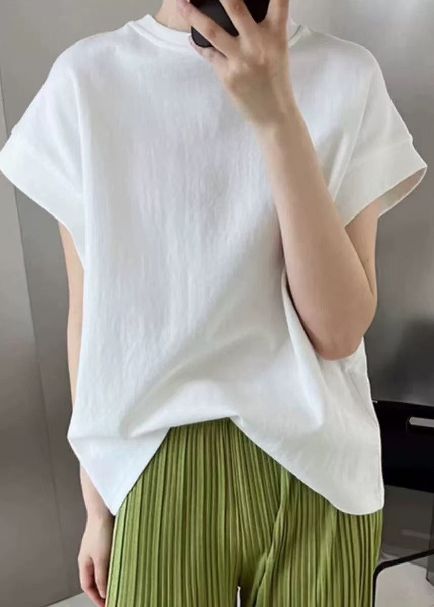 White Tank Summer Oversized Cotton Simple FashionChic