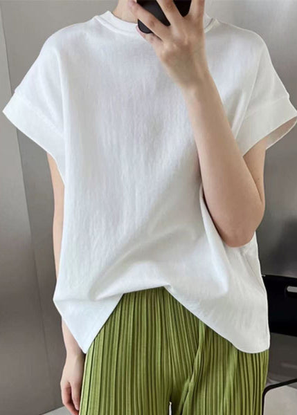 White Tank Summer Oversized Cotton Simple FashionChic