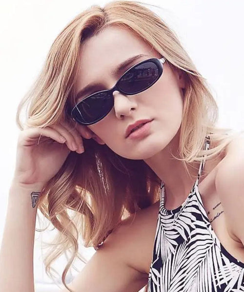 Skinny Red Polarized Small Frame Sunglasses XS1056 Ada Fashion