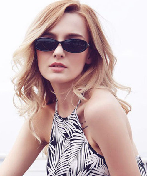 Skinny Red Polarized Small Frame Sunglasses XS1056 Ada Fashion