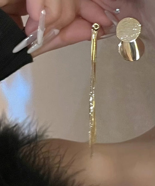 Drop Metal Sequins Earrings Tassel Silk Skinny FashionChic