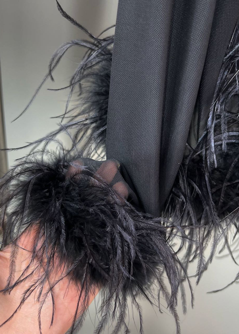 Slim Fit Black Tasseled Lace Up Patchwork Shirts Fall WY002 OM-OL241106