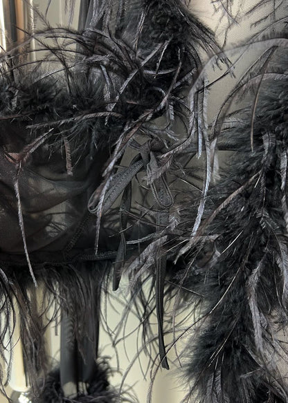 Slim Fit Black Tasseled Lace Up Patchwork Shirts Fall WY002 OM-OL241106