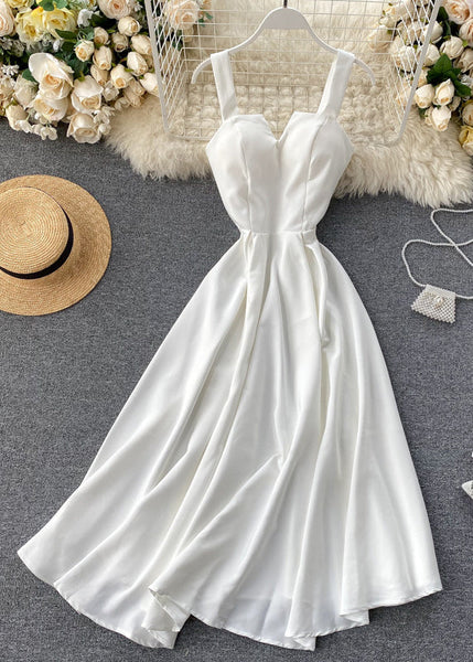 Slim Fit Green Cold Shoulder Solid Cotton Spaghetti Strap Dress Sleeveless TR039 ZS-SDL240730