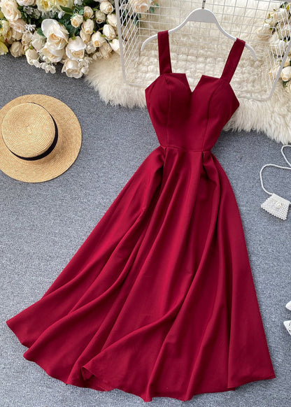 Slim Fit Green Cold Shoulder Solid Cotton Spaghetti Strap Dress Sleeveless TR039 ZS-SDL240730