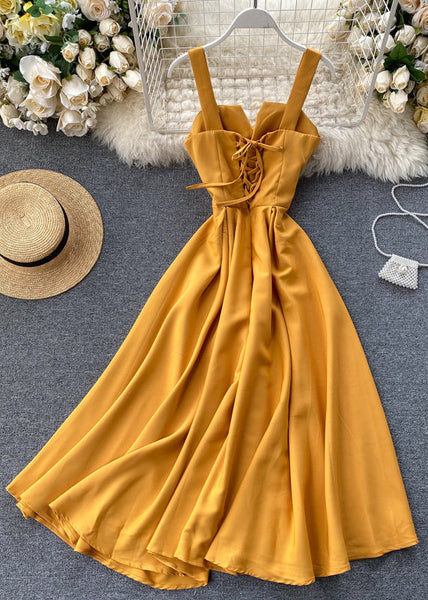 Slim Fit Green Cold Shoulder Solid Cotton Spaghetti Strap Dress Sleeveless TR039 ZS-SDL240730