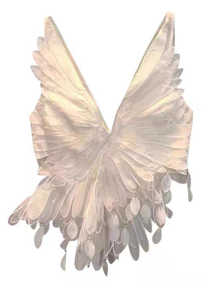 Neck Tank Cotton Design Original Sleeveless V White Fit Slim FashionChic