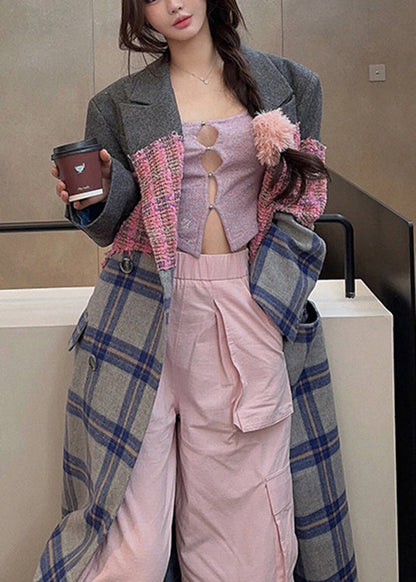 Spring New Original Design Lazy Style Long Woolen Coat WW1012 Ada Fashion