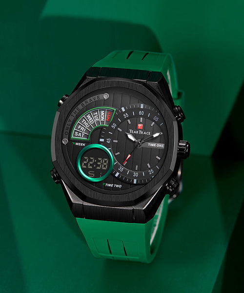 Rubber Silicone Black Quartz Movement Watches Waterproof Style FashionChic