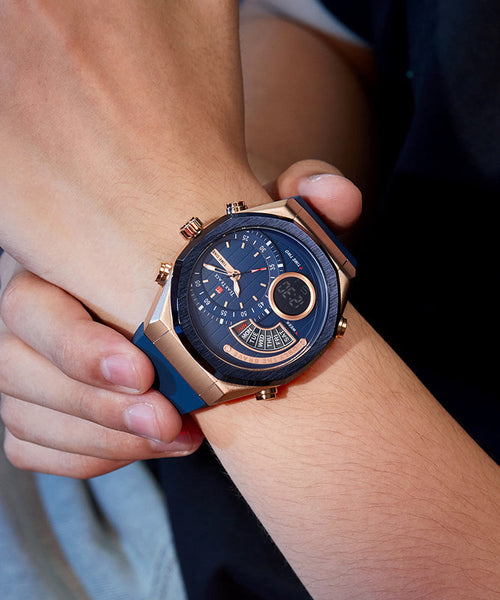 Rubber Silicone Black Quartz Movement Watches Waterproof Style FashionChic