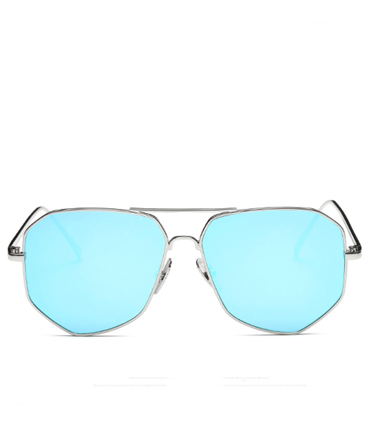 Style Blue Round Face Polarized Anti UV Sunglasses For Women XS1040 Ada Fashion