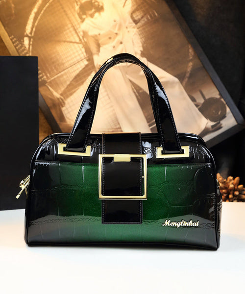 Style Gradient Color Solid Durable Faux Leather Tote Handbag YX002 ABC