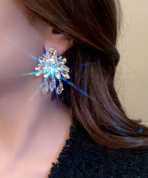 Alloy Tassel Earrings Style Nude Crystal Drop FashionChic