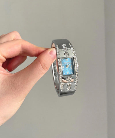 Alloy Glass Organic Silk Style Watches Zircon FashionChic