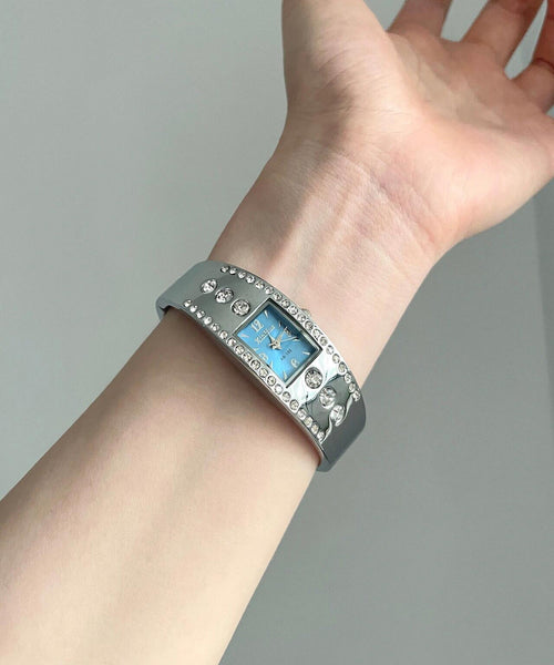 Alloy Glass Organic Silk Style Watches Zircon FashionChic