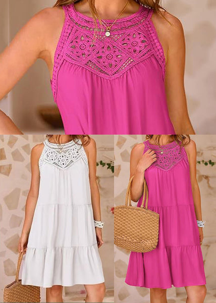 Summer Dresses Style Mini Shoulder White Cold Cotton FashionChic